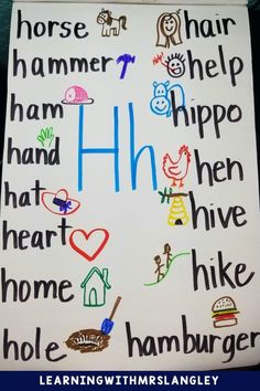 a poster with words written on it and the word hh in different languages,