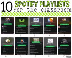 the top 10 spotty playlists for the classroom