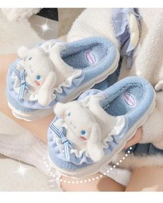 Comfy Indoor Slippers With Soft Sole, Winter Indoor Slippers With Plush Lining, Comfy Slippers With Soft Sole And Round Toe, Indoor Slip-on Slippers, Soft Blue Winter Slippers, Cute Winter Slippers With Plush Lining, Cozy Blue Winter Slippers, Blue Cozy Slippers For Winter, Winter Soft Sole Slip-on Slippers