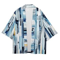 Our Oceanic Serenity Blue Kimono Shirt, the perfect addition to your beachwear collection. Crafted with care and designed for comfort, this shirt combines the soothing qualities of the ocean with a stylish and versatile kimono silhouette. Made from smooth polyester, our Oceanic Serenity Blue Kimono Shirt offers a lightweight and breathable feel, allowing you to stay cool and relaxed even on the warmest beach days. The serene blue color evokes a sense of tranquility and complements the beach atmo Geometry Fashion, Mens Workout Tank Tops, Bodybuilding Clothing, Serenity Blue, Kimono Shirt, Blue Kimono, Beachwear Collection, Tropical Getaways, Men Shirts