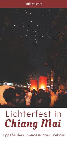 people standing in front of lanterns at night with text overlay that reads lichenfest in