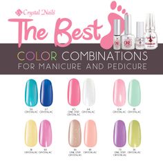 Manicure Color Combinations, Mani Pedi Pairings, Opi Mani Pedi Combos Summer, Nail Color Combinations Summer, Manicure Pedicure Combo, Polish Pairings, Nail Polish Combinations