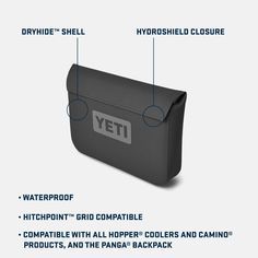 an info sheet describing how to use the yeti waterproof grid compatible coolers