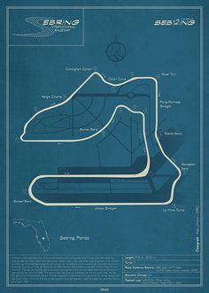 a blueprint drawing of a race track