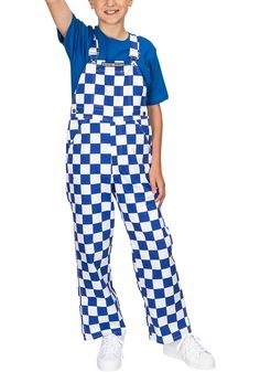 Even the youngest fan will be comfortable in these RALLY Youth Blue Checkered Bib Overall Sweatpants! They'll be ready to go in these Rally House Sweats, which features a team color bib overalls. Vertical striped design, Front pocket on chest, Adjustable shoulder straps, Side pockets at waist, Game bibs branded, Fit: True to Size, Import, Domestic Sweatpants Blue, Blue Game, Jersey Hat, New York City Fc, Sweatpants Style, Nba Hats, Sporting Kansas City, Blue Checkered, Bib Overalls