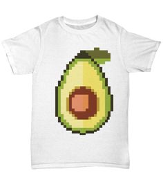 This cute Avocado shirt is for people who love guacamole and everything avocado. Avocado Shirt, Avocado T Shirt, Cute Avocado, 8 Bit, T Shirts, T Shirt