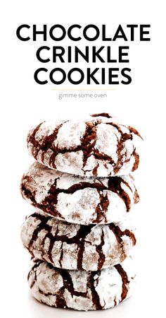 LOVE this chocolate crinkle cookies recipe! It's easy to make, super chocolatey and delicious, and always perfect for the holidays. | Gimme Some Oven #chocolate #cookies #dessert #christmas #holiday #baking Small Batch Chocolate Crinkle Cookies, Chocolate Crinkle Cookies Recipe, Small Cookies, Dessert Christmas, Crinkle Cookies Recipe, Chocolate Crinkle, Cake Mix Cookie Recipes, Chocolate Crinkle Cookies, Chocolate Crinkles