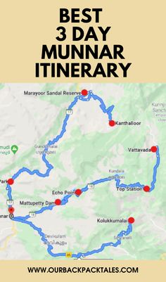 the best 3 day munnar itinerary in india with text overlay