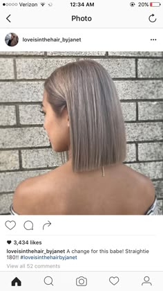 Ash Hair Color, Short Hair Balayage, Haircut And Color, Ombre Hair Color, Medium Length Hair Cuts, Grey Hair, Ombre Hair, Brunette Hair Color, Balayage Hair