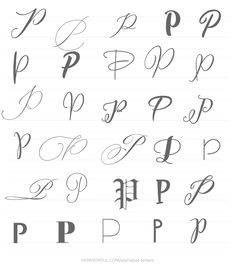 the letters and numbers in cursive handwriting