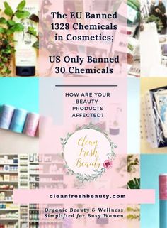 The EU Banned 1328 Chemicals in Cosmetics and US Only Banned 30 Chemicals | Organic Cosmetics - CLEAN FRESH BEAUTY Natural Facial Cleanser, Skin Care Ingredients, Essential Oil Skin Care, Natural Skin Care Ingredients, Skin Care Benefits, Fresh Beauty, Natural Organic Skincare, Skin Tissue, Natural Skin Care Routine