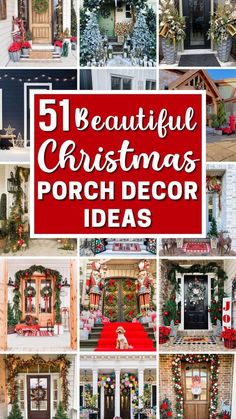 christmas porch decor ideas for the front door