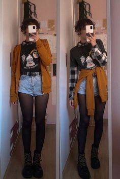 #OutfitInspo #FashionStyle #OOTD #StyleGoals #FashionTrends #WardrobeGoals #StreetStyle #FashionInspiration #ChicOutfits #LookBook #FashionAddict #StyleDiaries Edgy Fall Aesthetic, Egirl Fall Outfit, Samanthacore Outfits, Artsy Grunge Aesthetic Outfits, Casual Edgy Outfits Fall, Halloweencore Outfit, Warm Alt Outfits, Grunge Date Outfit, Alternative Skirt Outfits