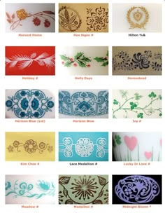 many different types of wallpapers and designs