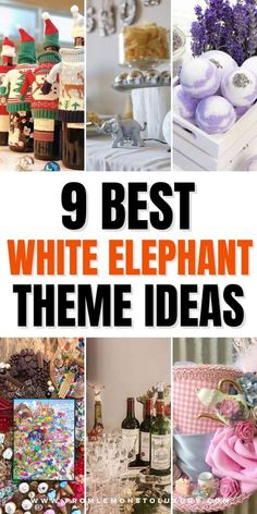 Christmas Party White Elephant, White Elephant Gift Themes, White Elephant Themes, White Elephant Party Ideas, White Elephant Theme Ideas, White Elephant Invitation Wording, White Elephant Christmas Party, Elephant Party Theme, Elephant Basket