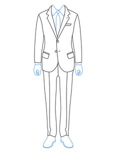 Suit Template, Tie Template, Tie Drawing, Suit Drawing, Man Sketch, Drawing Sheet, Geometric Design Art, Image Svg, Suit Pattern