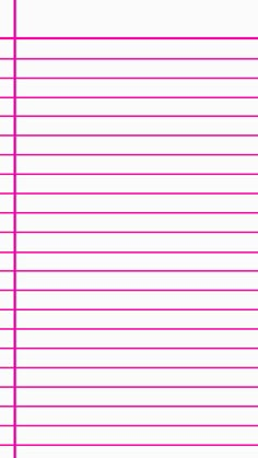 lined paper with lines on the bottom and one line at the top that is pink