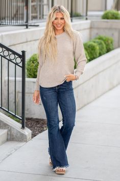 Stay cozy and chic in this High Low Long Sleeve Waffle Sweater. With its unique waffle texture and flattering high-low hemline, this sweater is perfect for casual days or evenings out. The long sleeves add extra warmth, while the relaxed fit ensures comfort all day long. Pair it with your favorite jeans or leggings for a stylish and effortless look. Available in a range of colors to suit your personal style. Upgrade your sweater game with this versatile and trendy piece! Features: Waffle-Knit St Long Sleeve Waffle Knit Sweater For Work, Waffle Knit Long Sleeve Sweater For Workwear, Beige Waffle Knit Sweater For Winter, Beige Waffle Knit Long Sleeve Sweater, Cozy Long Sleeve Waffle Knit Sweater, Cozy Waffle Knit Long Sleeve Sweater, Fall Waffle Knit Sweater, Cozy Waffle Knit Sweater For Spring, Fall Waffle Knit Sweater For Layering