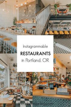 the inside of a restaurant with tables and chairs