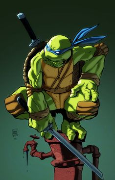 Ninja Turtle Drawing, Leo Rottmnt, Teenage Mutant Ninja Turtles Movie, Ninja Turtles Movie, Trill Art, Leonardo Tmnt, Tmnt Comics