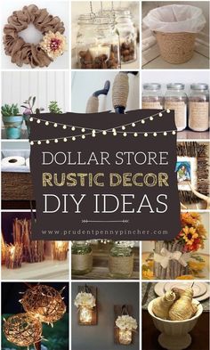 dollar store rustic decor diy ideas