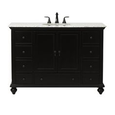 an image of a bathroom vanity with two sinks and marble counter top on white background