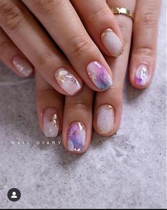 Builder Gel Nails, Milky Nails, Manicure Nail Designs, Gel Nail Art Designs, Nail Art Designs Videos, Super Nails, Gel Nail Designs, Beautiful Nail Art