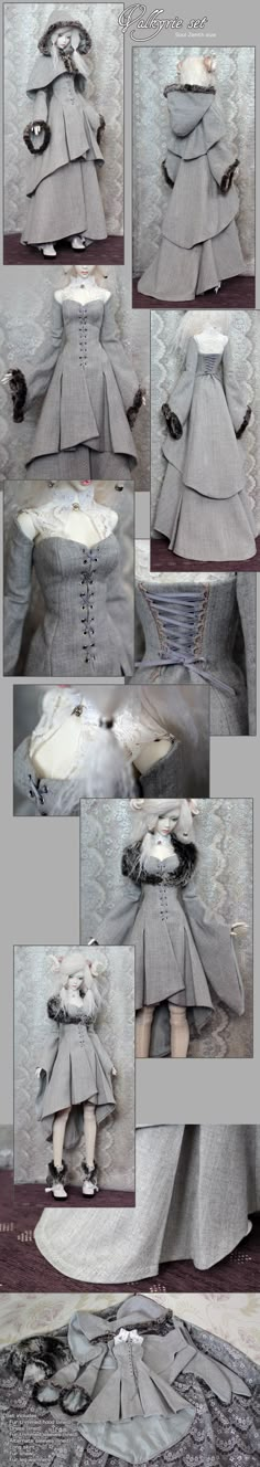 This is for a doll but would make an awesome ladies dress.. Mode Steampunk, Steampunk Costume, Fantasy Costumes, Dress Coat, Ladies Dress, Fashion Costume, Steam Punk, Doll Clothing, Steampunk Fashion