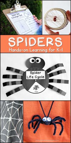 spider crafts and activities for kids to make