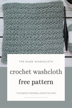 the crochet washcloth is free pattern