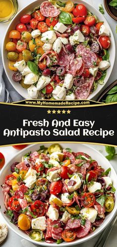 fresh and easy antipasto salad recipe