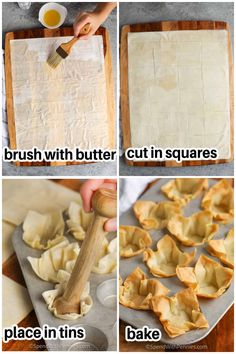 how to make homemade dumplings with butter in the oven and then cut them into small pieces