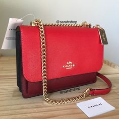 100% Authentic Coach C2860 Colorblock Klare Crossbody Bright Poppy Multi And Gold Hardware **Brand New With Tags** Approximate Measurements: 8.5" (L) X 6" (H) X 3" (W) Chain Strap Can Be Wear As A Crossbody Or Shoulder Style Crossbody Coach, Kate Spade Backpack, Coach Floral, Michael Kors Backpack, Coach Crossbody Purse, Brown Leather Crossbody Bag, Vintage Crossbody Bag, Small Crossbody Purse, Red Purses