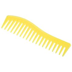 Vocoste Wide Tooth Hair Comb All Purpose Detangling Plastic Yellow 7.09"x1.97" The hair comb is a good quality comb. This hair comb does it all from detangling to styling too - whichever you fancy. Whether you're deep conditioning and need something to comb it through or just looking for an everyday comb that's great for any kind of hair, this hair comb can do no wrong. Built to be oversized so combing is comfortable, its widely spaced teeth reach to the scalp to effortlessly detangle wet or dry Bandette Comb, Elastic Hair Comb, Yellow Hair Tool, Wooden Wide Tooth Comb, Yellow Claw Clip, Wide Tooth Comb, Deep Conditioning, Dry Hair, Hair Brush