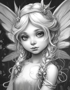 Disney Princess Coloring Pages, Adults Coloring, Moon Fairy, Grayscale Coloring Books, Adult Coloring Designs, Fairy Coloring Pages, Fairy Coloring, Colouring Printables