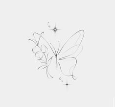 a drawing of a butterfly on a white background