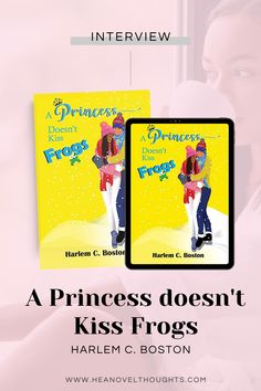 the princess doesn't kiss frogs book cover is shown in front of an image of a