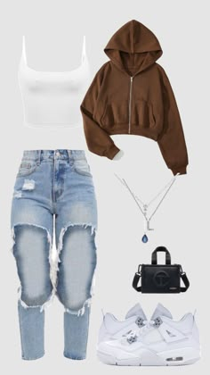 #outfitinspo Baddie Outfits For Highschool, Cute Nike Outfits, Latina Fashion Outfits, Cute Lazy Outfits, Lazy Outfits, Causual Outfits, Cute Comfy Outfits