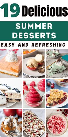 19 delicious summer desserts that are easy and refreshing