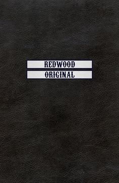 a black book with the words redwood original on it