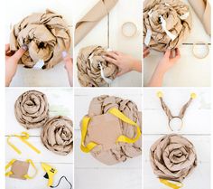 how to make a flower out of toilet paper