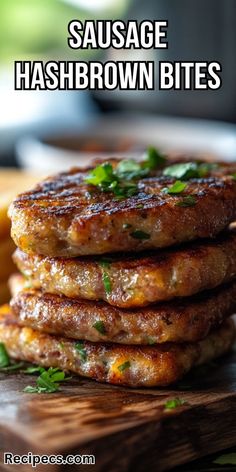 Breakfast Sausage Recipes For Dinner, Hashbrown Bites, Sausage Hash, Breakfast Sausage Recipes, Sausage Dishes, Sausage Balls, Breakfast Bites, Break Fast, Breakfast Eggs