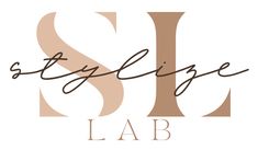 the styllize lab logo is shown in brown and tan letters on a white background