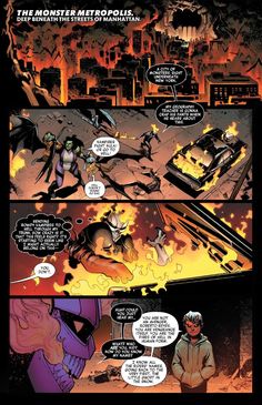 an image of a comic page with batman and catwoman in the middle of it