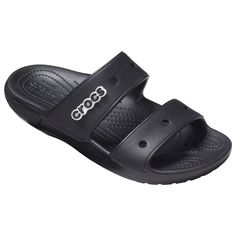 Crocs Classic Sandals For Ladies Bring Wonderful Comfort, Fun Style, And Acclaimed Durability For Welcome Performance With Every Wear. These Crocs Boast Legendary Croslite Foam Cushioning For A Pillowy Feeling With Every Step. Durable Build Quality And Unmistakable Crocs Style Make These Sandals A Perfect Fit For A Variety Of Settings And Occasions. * Croslite Foam Cushioning * Stylish Design * Proven Durability Adjustable Non-slip Black Slippers, Adjustable Black Non-slip Slippers, Classic Black Flip Flops With Cushioned Footbed, Classic Black Sandals With Cushioned Footbed, Classic Black Cushioned Flip Flops, Classic Black Slippers For Summer, Adjustable Black Flat Slippers, Adjustable Black Open Toe Slippers, Black Adjustable Flat Slippers