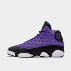 Air Jordan 13 Retro Grade School Sneaker Purple Venom Black White Fd4648 501 Brand New In Box Purple Basketball Shoes With Boost Midsole For Streetwear, Sporty Lavender Sneakers With Rubber Sole, Lavender Sporty Sneakers With Rubber Sole, Sporty Lavender Sneakers With Round Toe, Lavender Sporty Sneakers With Round Toe, Casual Purple Lace-up Basketball Shoes, High-top Purple Basketball Shoes With Rubber Sole, Purple High-top Sneakers With Boost Midsole For Sports, Sporty Purple High-top Basketball Shoes