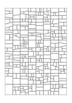 a black and white image of a square pattern with lines in the middle, on a white background