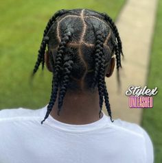 2 Strand Twist Styles Natural Men, Green Box Braids, 2 Strand Twist Styles Natural, Braids Freestyle, Boys Cornrows, Braids Hairstyles For Men, 2 Strand Twist Styles, Cornrows For Boys, Chunky Box Braids