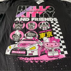 a t - shirt with hello kitty and friends on it