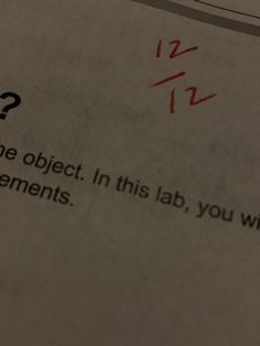 a piece of paper with some type of writing on it that says what is the object in this lab, you will see